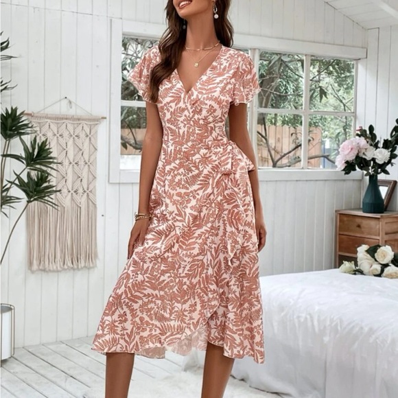 Floral Wrap Dress - Picture 2 of 7